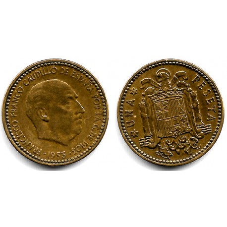 Estado Español. 1953*(19-61). 1 Peseta (MBC/MBC-)