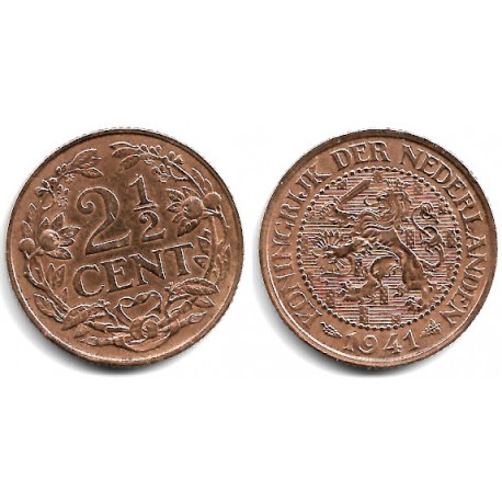 (150) Países Bajos. 1941. 2½ Cents (MBC-)