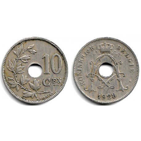 (86) Bélgica. 1928. 10 Centimes (MBC)