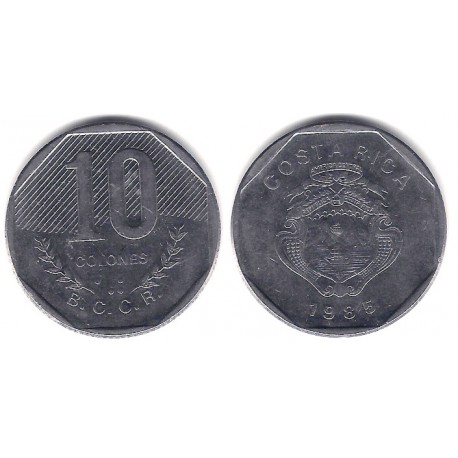 (215.1) Costa Rica. 1985. 10 Colones (MBC)