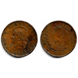 (33) Argentina. 1884. 2 Centavos (BC/BC+)