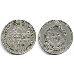 (133) Ceilán. 1971. 1 Rupee (MBC)