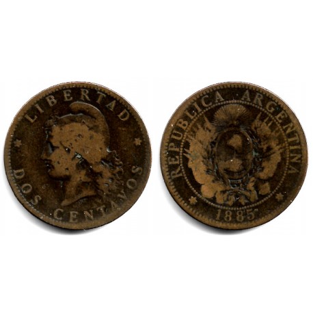 (33) Argentina. 1885. 2 Centavos (BC)