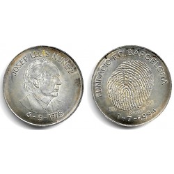 Medalla Fútbol Club Barcelona. Josep Lluis Nuñez (EBC) (Plata)