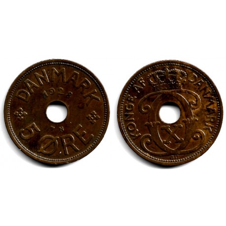 (828.2) Dinamarca. 1928. 5 Ore (MBC+)