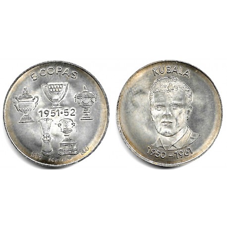 Medalla Fútbol Club Barcelona. Kubala (EBC) (Plata)