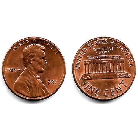 (201b) Estados Unidos de América. 1987. 1 Cent (MBC)