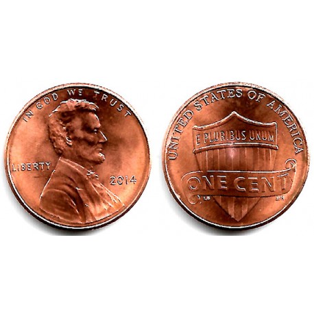 (468) Estados Unidos de América. 2014. 1 Cent (SC)