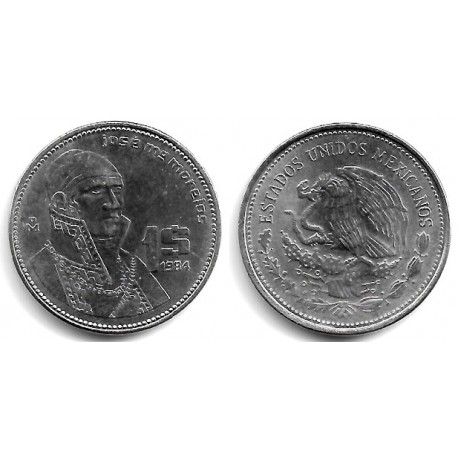 (496) Estados Unidos Mexicanos. 1984. 1 Peso (EBC)