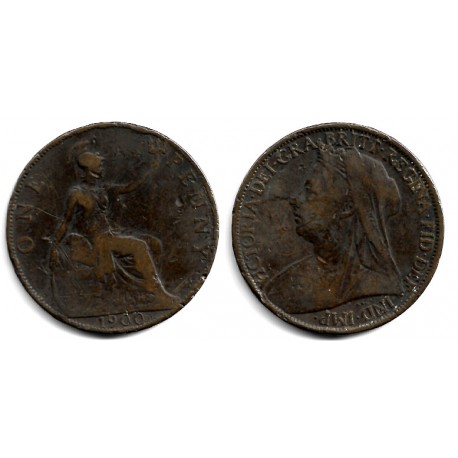 (790) Gran Bretaña. 1900. 1 Penny (BC/BC-)