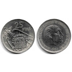 Estado Español. 1957*(74). 25 Pesetas (EBC-)