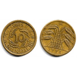 (33) Imperio Alemán (Weimar). 1924(A). 10 Rentenpfennig (MBC)