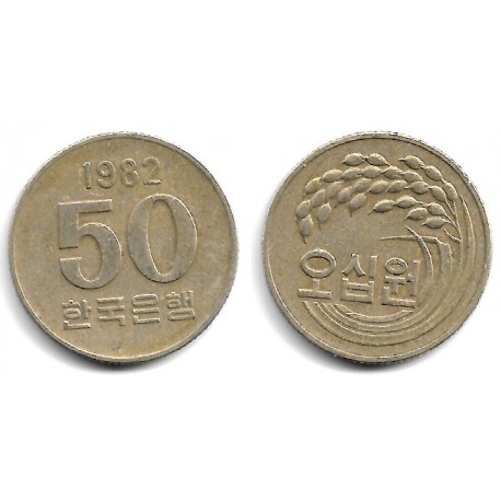 (20) Corea del Sur. 1982. 50 Won (MBC)