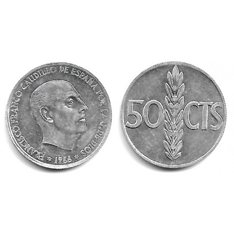 Estado Español. 1966*(19-71). 50 Céntimos (SC)