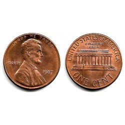 (201b) Estados Unidos de América. 1987. 1 Cent (MBC)