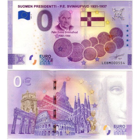 Billete Souvenir de 0 Euro (SC) Suomen Presidentti - P.E. Svinhufvu 1931-1937