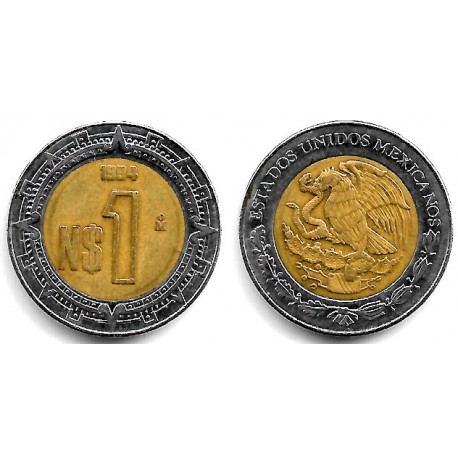 (550) Estados Unidos Mexicanos. 1994. 1 Nuevo Peso (MBC-)