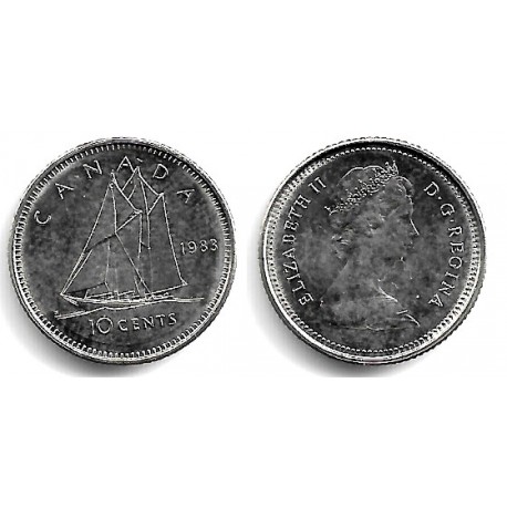 (77.2) Canadá. 1983. 10 Cents (SC)