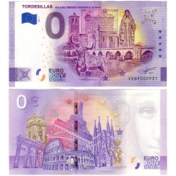Billete Souvenir de 0 Euro (SC) Tordesillas - Villa del Tratado y Residencia de Reyes