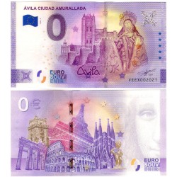 Billete Souvenir de 0 Euro (SC) Ávila - Ciudad Amurallada