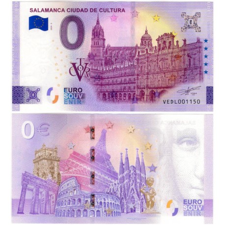 Billete Souvenir de 0 Euro (SC) Salamanca, Ciudad de la Cultura
