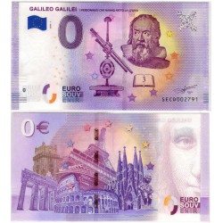 Billete Souvenir de 0 Euro (SC) Galileo Galilei