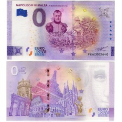 Billete Souvenir de 0 Euro (SC) Napoleón en Malta