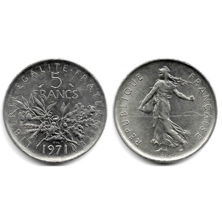 (926a.1) Francia. 1971. 5 Francs (MBC)