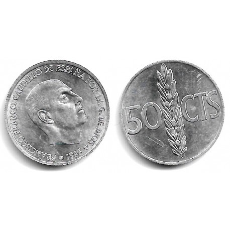Estado Español. 1966*(19-68). 50 Céntimos (EBC+)