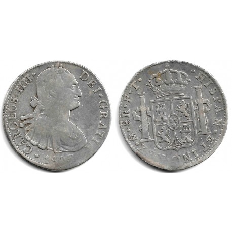 Carlos IV. 1803. 8 Reales (BC) (Plata) Ceca de Mejico FT