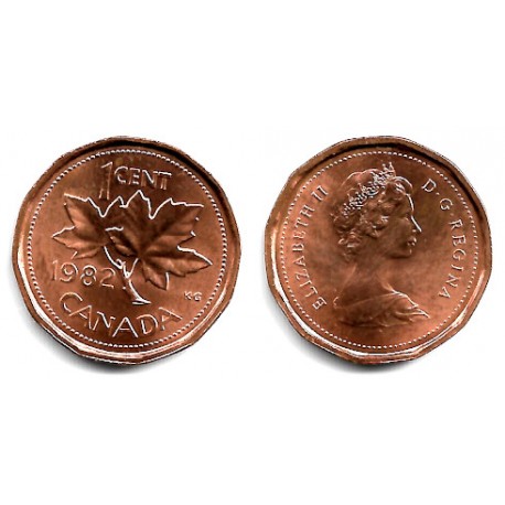 (132) Canadá. 1982. 1 Cent (MBC+)