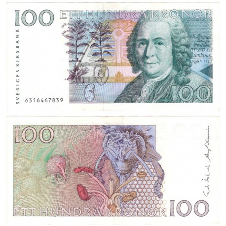 (57a) Suecia. 1986. 100 Kronor (EBC)