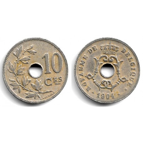 (52) Bélgica. 1904. 10 Centimes (MBC-)