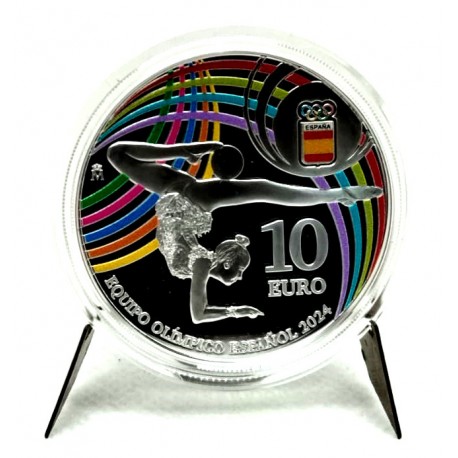 España. 2024. 10 Euro (Proof) (Plata) Equipo Olímpico Español