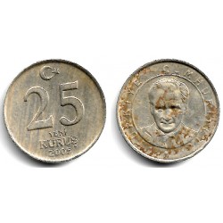 (1167) Turquía. 2005. 25 Kurus (MBC)