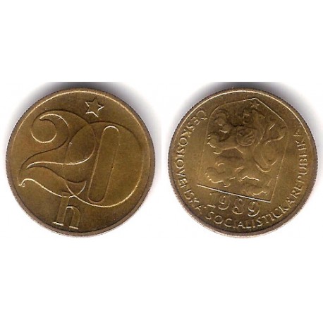 (74) Checoslovaquia. 1989. 20 Haleru (EBC)