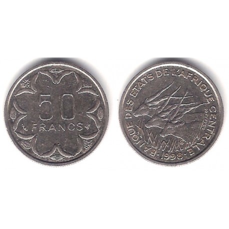(11) Estados África Central. 1998. 50 Francs (MBC+)
