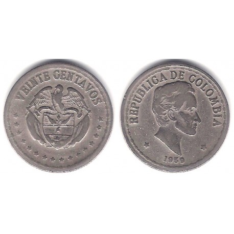 (215.1) Colombia. 1959. 20 Centavos (MBC-)