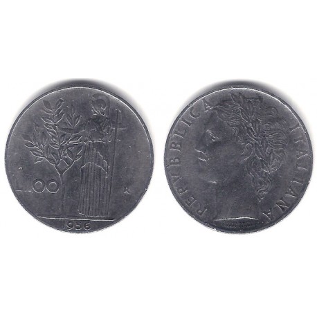 (96.1) Italia. 1956. 100 Lira (MBC+)
