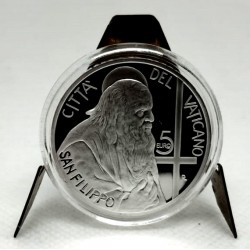 Ciudad del Vaticano. 2024. 5 Euro (Proof) (Plata) San Filippo