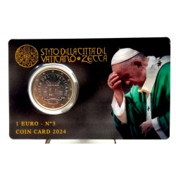 Ciudad del Vaticano. 2024. Coincard 1 Euro (SC) Nº 3