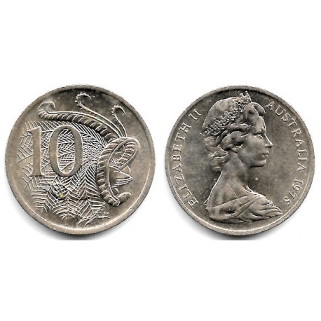 (65) Australia. 1975. 10 Cents (MBC+)