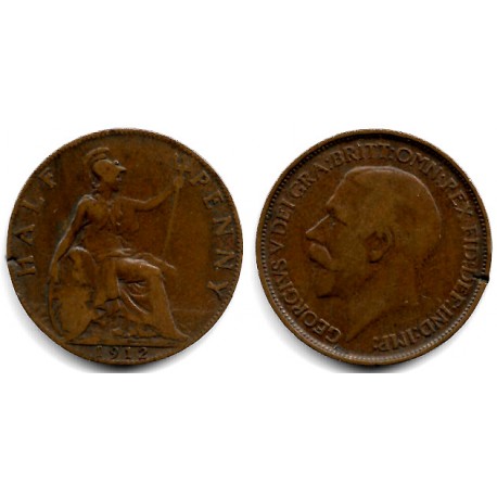 (809) Gran Bretaña. 1912. Half Penny (BC)