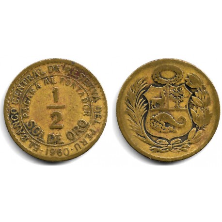 (220.5) Perú. 1960. ½ Sol de Oro (BC)