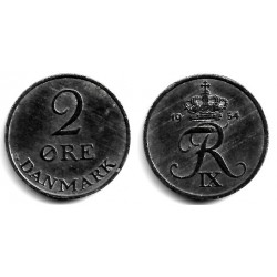 (840.1) Dinamarca. 1954. 2 Ore (MBC)