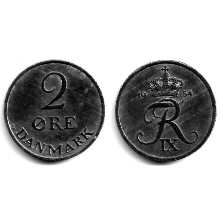 (840.1) Dinamarca. 1954. 2 Ore (MBC)