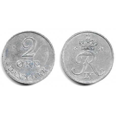 (840.2) Dinamarca. 1971. 2 Ore (MBC)