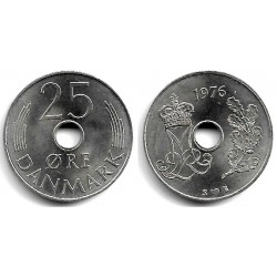 (861.1) Dinamarca. 1976. 25 Ore (EBC+/EBC)