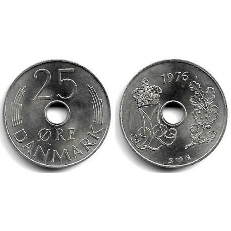 (861.1) Dinamarca. 1976. 25 Ore (EBC+/EBC)