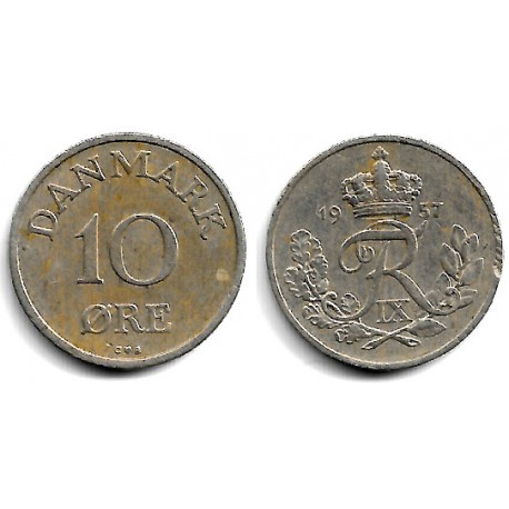 (841.2) Dinamarca. 1957. 10 Ore (MBC)